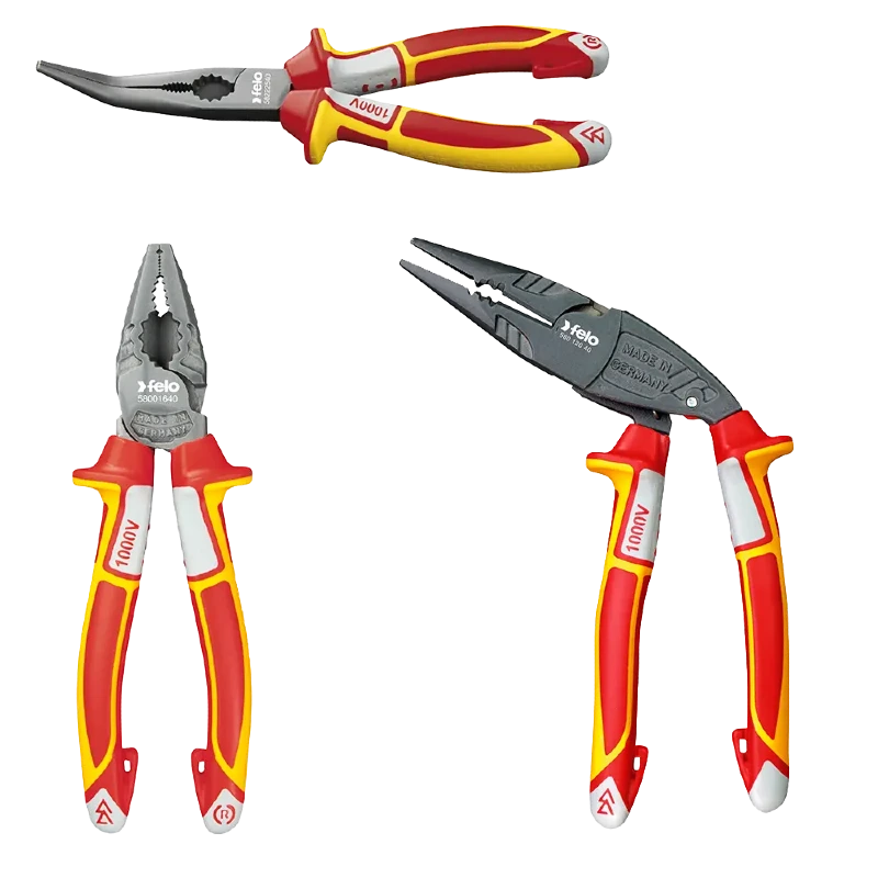 Alicates profissionaisCorte, pega e aplicações técnicas.