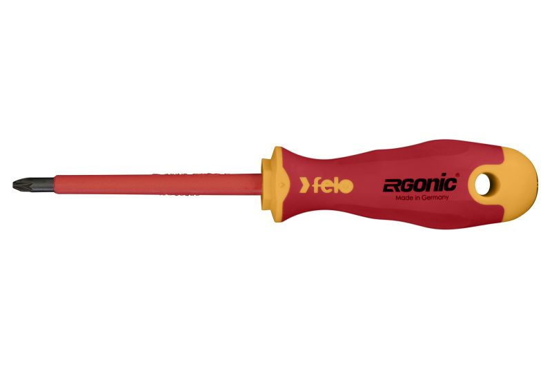 Chave Isolada FELO ERGONIC VDE Plus-Minus Z2 x 100 mm - Made in Germany