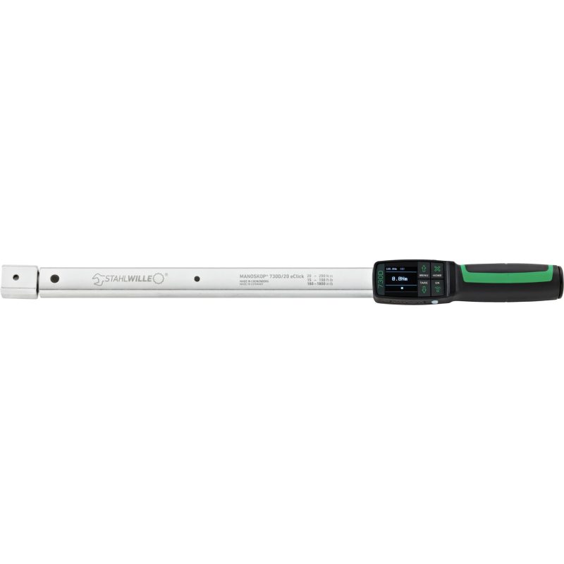 Torquímetro Eletromecânico STAHLWILLE MANOSKOP 730D/20 eClick 20-200 Nm 14x18 mm Made in Germany