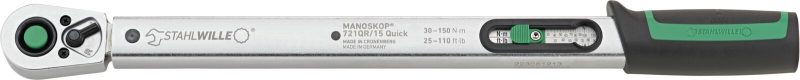 Torquímetro Mecânico STAHLWILLE MANOSKOP 721QR/15 QUICK 30-150 N·m - Made in Germany