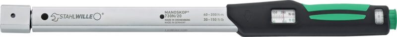 Torquímetro Mecânico STAHLWILLE MANOSKOP 730Na/20 30-150 ft·lb / 350-1800 in·lb - Made in Germany