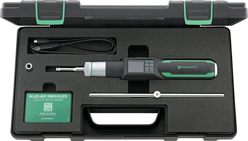 Torquímetro Axial Eletromecânico STAHLWILLE TORSIOTRONIC 10 eClick 1-10 N·m 1/4" sem bateria - Made in Germany