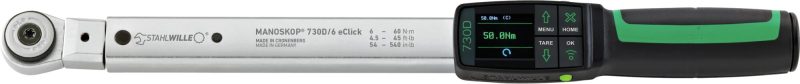 Torquímetro Eletromecânico STAHLWILLE MANOSKOP 730DR/6 eClick 6-60 N·m 3/8" - Made in Germany